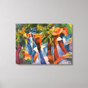 Girls Under the Trees August Macke Leinwanddruck