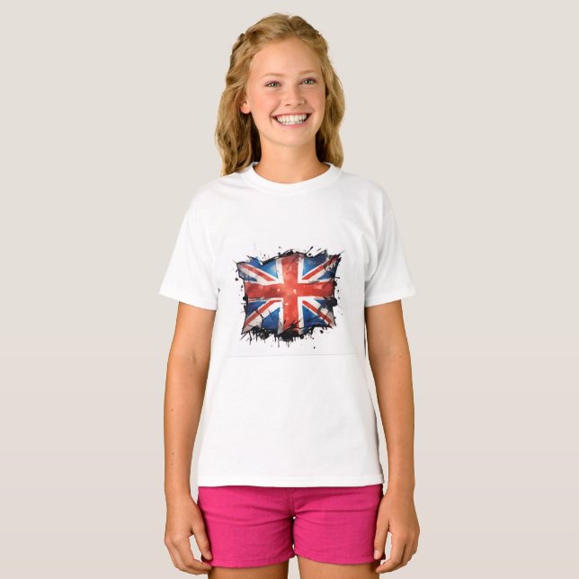 Girl's union jack t shirt (Vorne ganz)