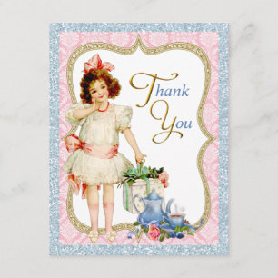 Girls Vintag Tee Party Danke