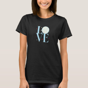 GIRLS VOLLEYBALL LIEBE Sportherz T-Shirt