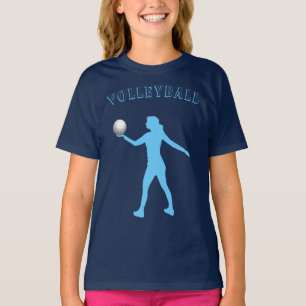 Girls Volleyball T - Shirt mit ihrem Namen