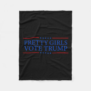 Girls wählen Trump Fleecedecke
