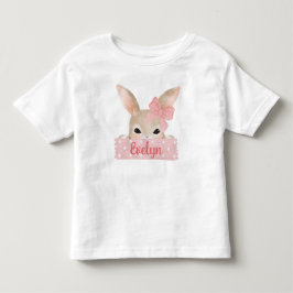 Girls Wasserfarbe Rosa Ostersonne Kleinkind T-shirt