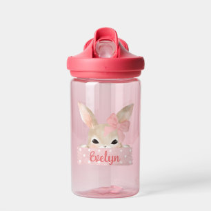 Girls Wasserfarbe Rosa Ostersonne Trinkflasche
