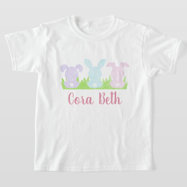 Girl's Watercolor Ostersonne T-Shirt (Ablage )