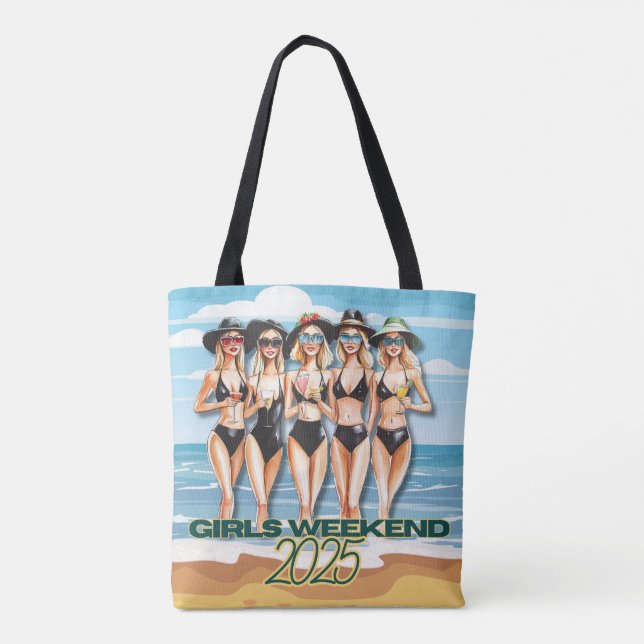 Girls Weekend 2025 Tote Bag Tasche (Rückseite)