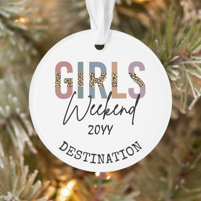 Girls Weekend Cheetah Print Girls trip getaway (Arbre)