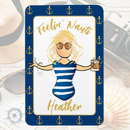 Girls Weekend für ihre lustige nautische Urlaubstü Magnet