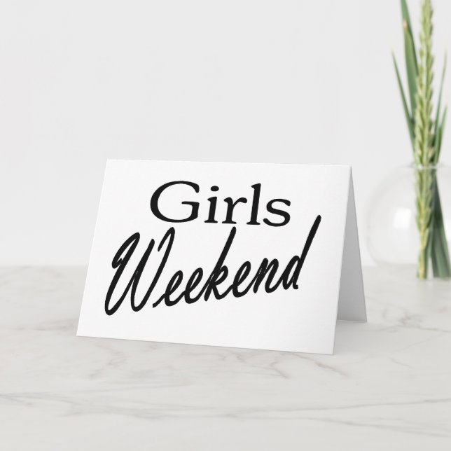 Girls Weekend Karte (Vorderseite)