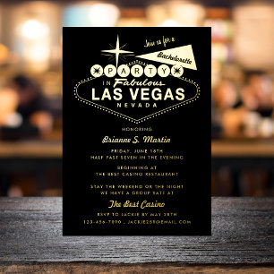 Girl's Weekend Las Vegas Junggeselinnen-Abschied Folieneinladung
