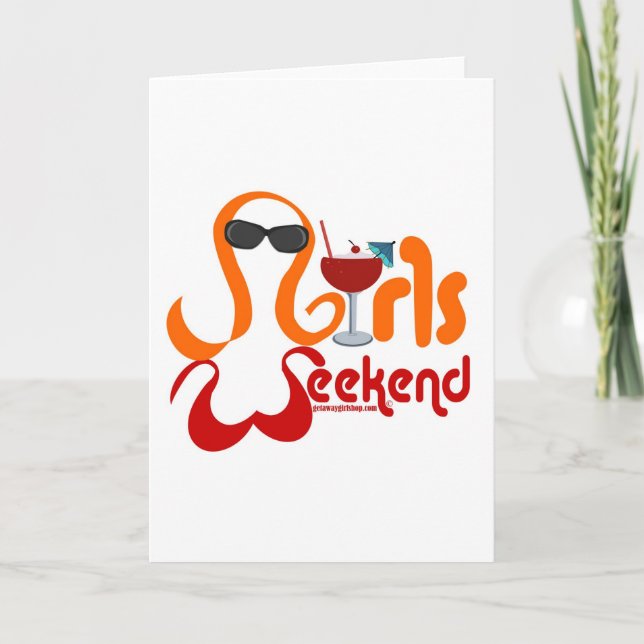 Girls Weekend Party Karte (Vorderseite)