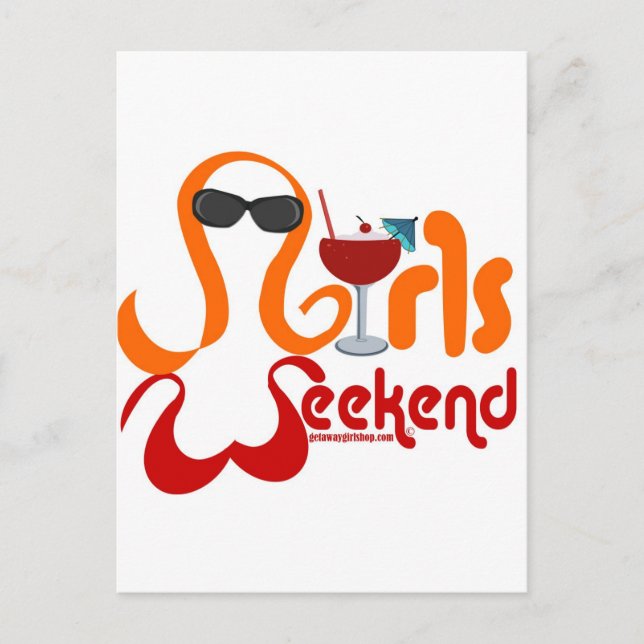 Girls Weekend Party Postkarte (Vorderseite)