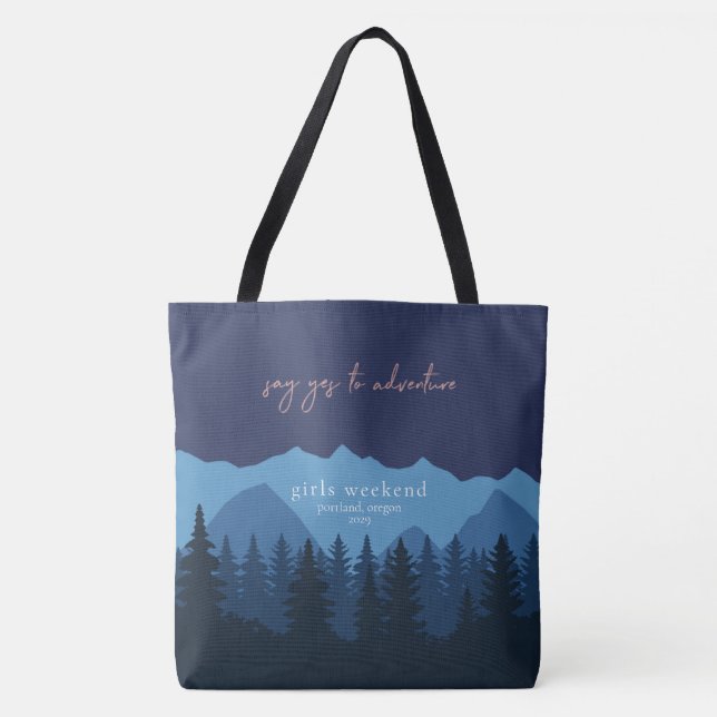 Girls Weekend Personalisiert Tasche (Vorderseite)