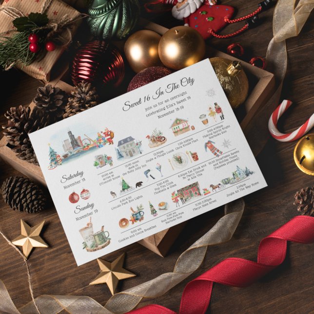 Girls Weekend | Weihnachten in Chicago Einladung (Von Creator hochgeladen)