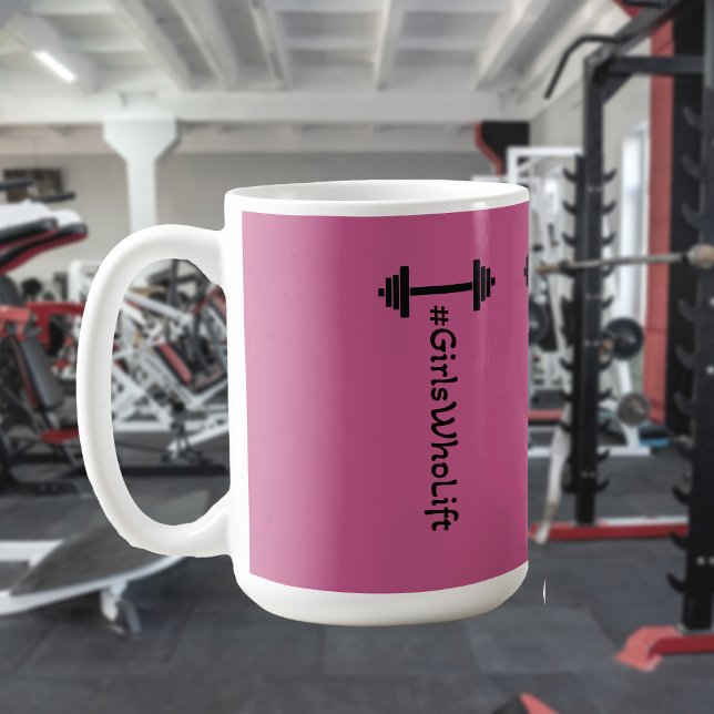 #Girls Who Lift Barbell Tasse (Von Creator hochgeladen)