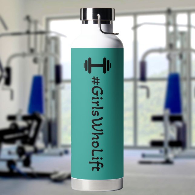 #Girls Who Lift Dumbell Water Flasche (Von Creator hochgeladen)