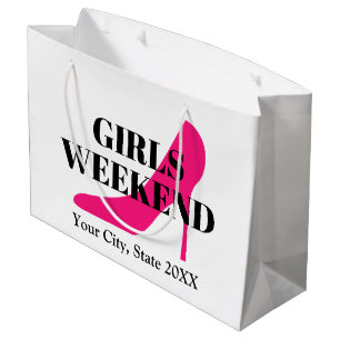 Girls Wochenendausflug Rosa High Heel Stiletto Sch Große Geschenktüte