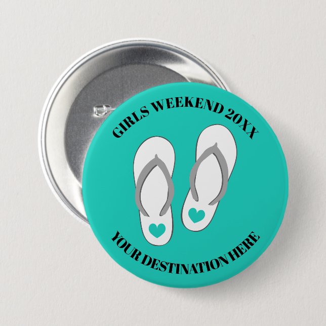 Girls Wochenende Ausflug niedliche Sandalen Button (Vorne & Hinten)