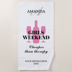 Girls-Wochenende-Tour Sonderausflug zum Thema Rosa Strandtuch