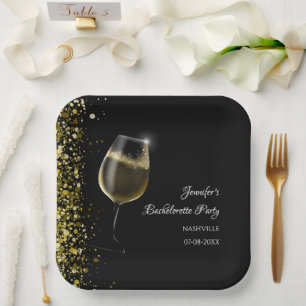 Girls-Wochenendmocktail-Junggeselinnen-Abschied Pappteller