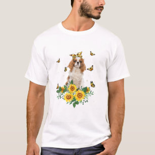 Girls Women Mama Cavalier King Charles Spaniel Dog T-Shirt