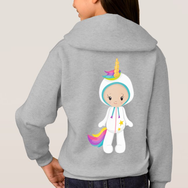 Girls'Hanes ComfortBlend® Hoodie (Rückseite)