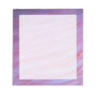 Girly Abstrakt   Weiblich rosa Lila Niedliches Zeb Notizblock