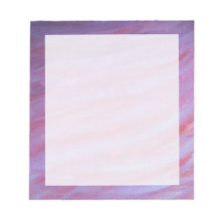 Girly Abstrakt | Weiblich rosa Lila Niedliches Zeb Notizblock