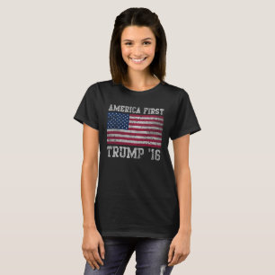 Girly Amerikaner-erster Trumpf 16 T-Shirt
