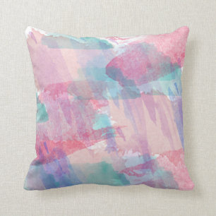 Girly Aquarell-Spritzen Kissen