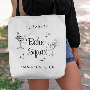 Girly Babe Squad Weiße Junggesellinnenparty Tasche