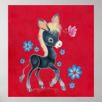 Girly-Baby-Donkey mit Blume