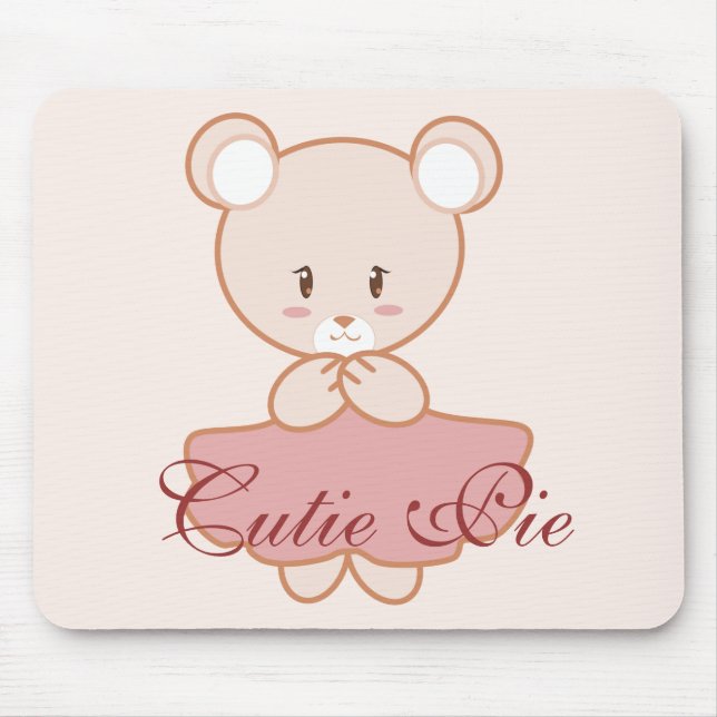 Girly Bär Mousepad (Vorne)