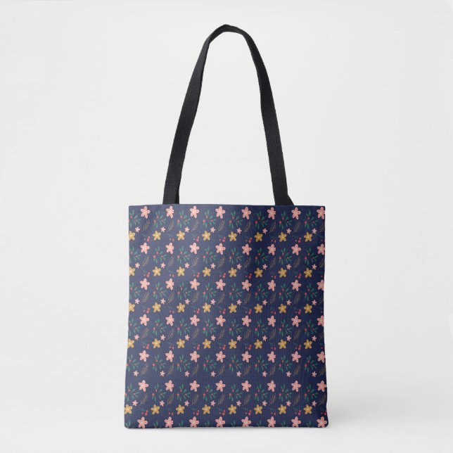 Girly Blume Art New Design Blumenästhesie Tasche (Vorderseite)