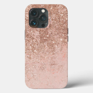 Girly-Blush Korallen Imitate Rose Gold Glitzer Mar Case-Mate iPhone Hülle