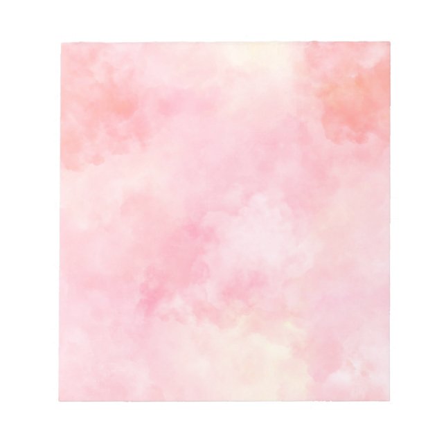 Girly Blush Pink Gefärbte Krawatte Notizblock (Vorderseite)