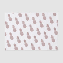 Girly Blush Pink Glitzer Ananas Muster Seidenpapier