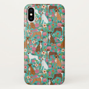 Girly Boxer-Hundeblumenmuster Case-Mate iPhone Hülle