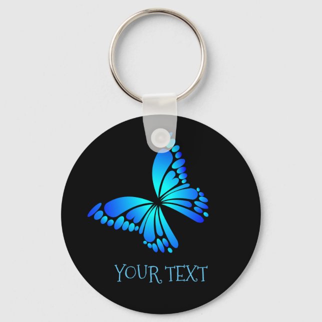 Girly Butterfly Design Schlüsselanhänger (Vorderseite)