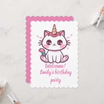 Girly Caticorn-Geburtstag