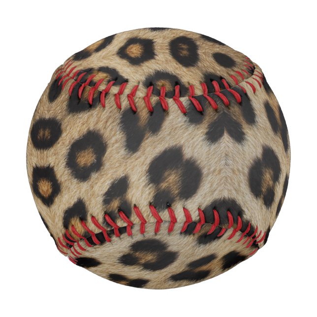 Girly chic Leopard Pelztiermuster Trend Baseball (Vorderseite)