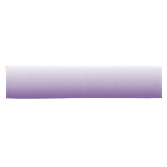 Girly Chic minimalist ombre lilavene lila Kurzer Tischläufer (Horizontal)