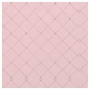 Girly Chic Simple Rose Gold Pink Diamond Geometris Stoff
