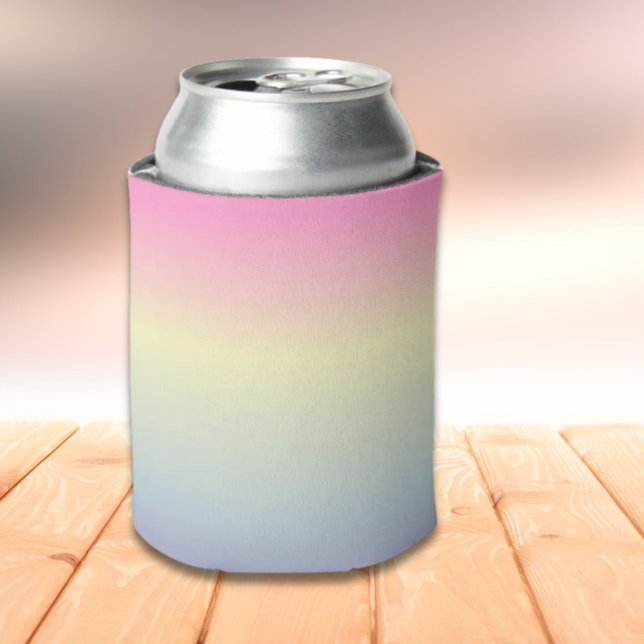 Girly chic unicorn pink purple pastbow dosenkühler (girly chic unicorn pink purple pastel rainbow can cooler)