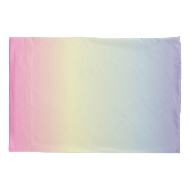 Girly chic unicorn pink purple pastbow kissenbezug (Rückseite-Links)