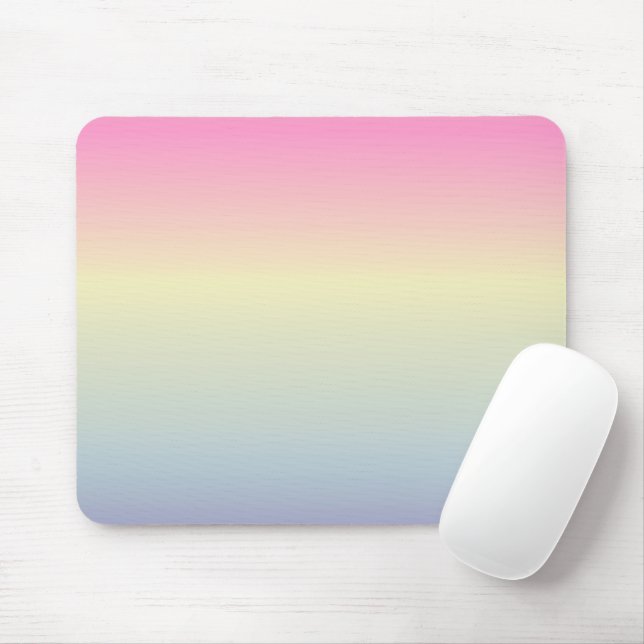 Girly chic unicorn pink purple pastbow mousepad (Mit Mouse)