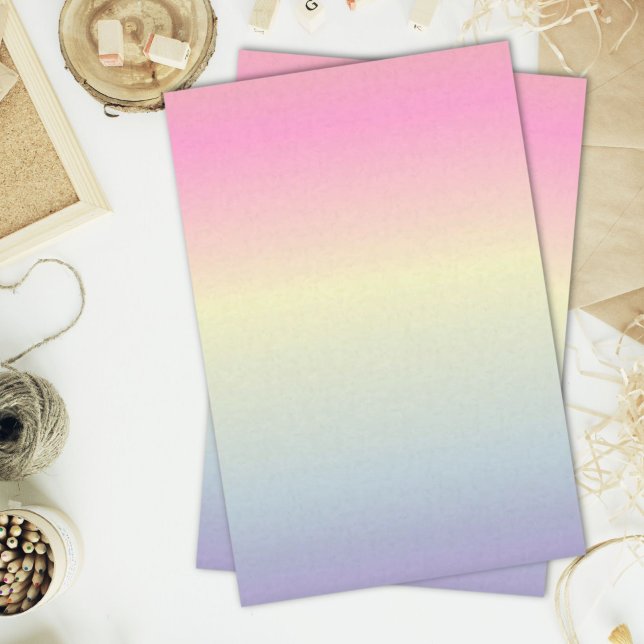 Girly chic unicorn pink purple pastbow seidenpapier (girly chic unicorn pink purple pastel rainbow tissue paper)