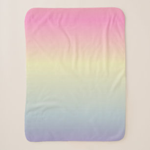 Girly chic unicorn pink purple pastbow sherpadecke