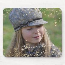 Girly Child Foto Golden Confetti Herz Süß