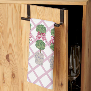 Girly Chinoiserie Ginger Jar Jars Topiary Basket Geschirrtuch